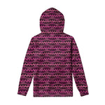 Pink African Ethnic Pattern Print Pullover Hoodie