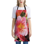 Pink Alstroemeria Print Apron