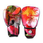 Pink Alstroemeria Print Boxing Gloves