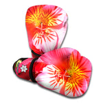 Pink Alstroemeria Print Boxing Gloves