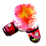 Pink Alstroemeria Print Boxing Gloves