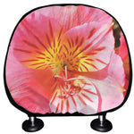 Pink Alstroemeria Print Car Headrest Covers