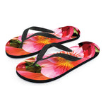 Pink Alstroemeria Print Flip Flops