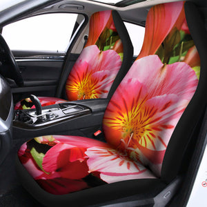 Pink Alstroemeria Print Universal Fit Car Seat Covers