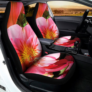 Pink Alstroemeria Print Universal Fit Car Seat Covers