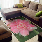 Pink Amaryllis Print Area Rug