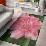 Pink Amaryllis Print Area Rug