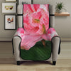 Pink Amaryllis Print Armchair Protector