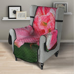 Pink Amaryllis Print Armchair Protector