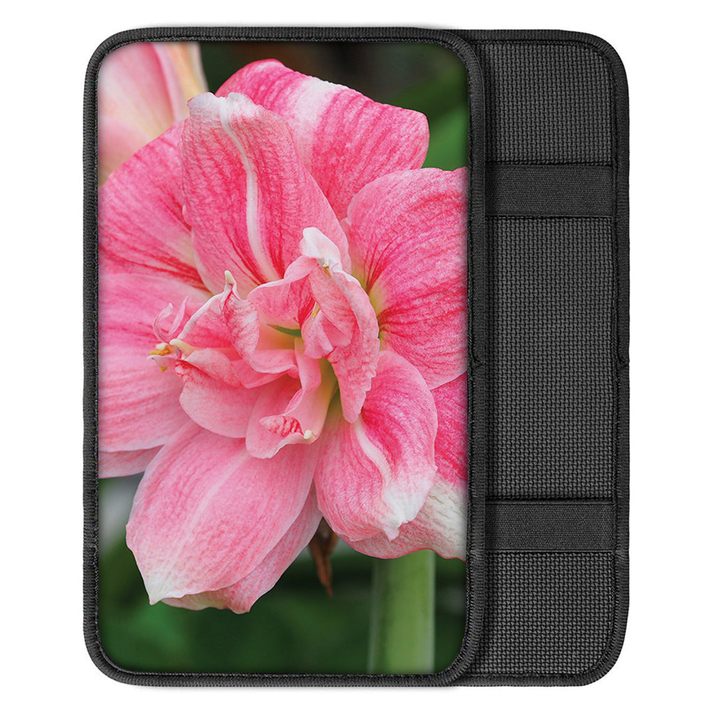 Pink Amaryllis Print Car Center Console Cover
