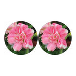 Pink Amaryllis Print Car Coasters