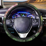 Pink Amaryllis Print Car Steering Wheel Cover