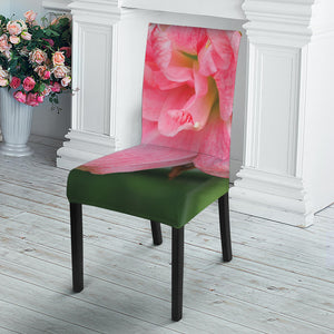 Pink Amaryllis Print Dining Chair Slipcover