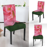 Pink Amaryllis Print Dining Chair Slipcover