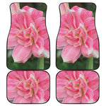 Pink Amaryllis Print Front and Back Car Floor Mats