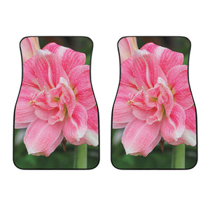 Pink Amaryllis Print Front Car Floor Mats