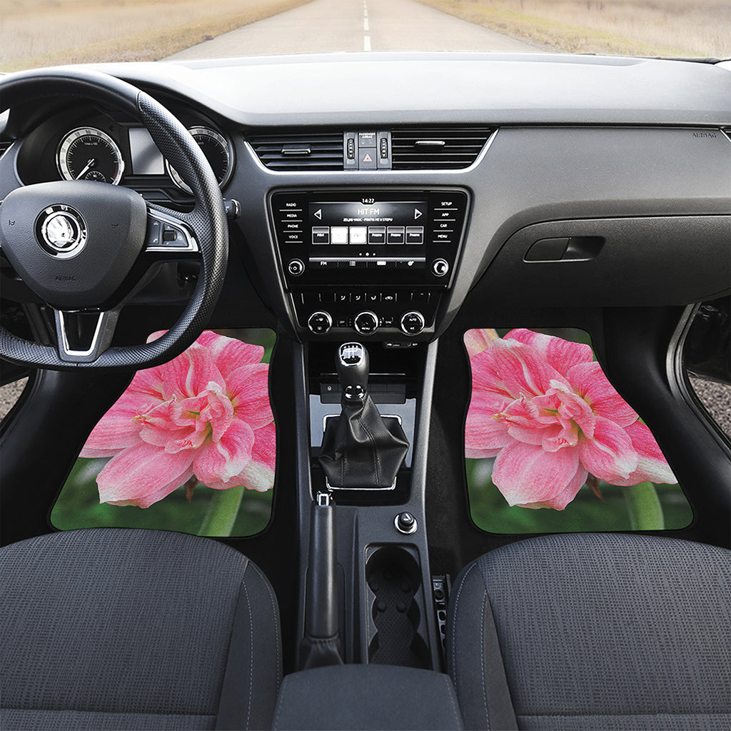 Pink Amaryllis Print Front Car Floor Mats