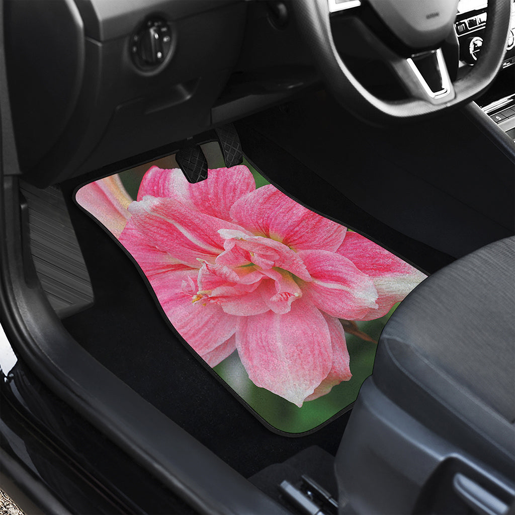 Pink Amaryllis Print Front Car Floor Mats