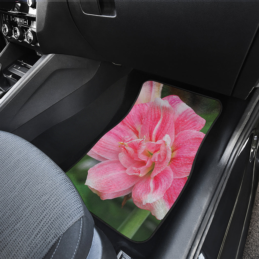 Pink Amaryllis Print Front Car Floor Mats