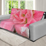 Pink Amaryllis Print Futon Protector