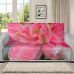 Pink Amaryllis Print Futon Protector