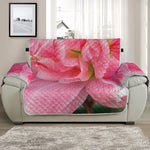 Pink Amaryllis Print Half Sofa Protector