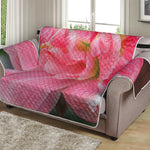 Pink Amaryllis Print Loveseat Protector