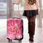 Pink Amaryllis Print Luggage Cover