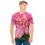 Pink Amaryllis Print Men's T-Shirt