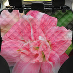 Pink Amaryllis Print Pet Car Back Seat Cover