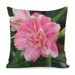Pink Amaryllis Print Pillow Cover