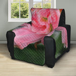 Pink Amaryllis Print Recliner Protector