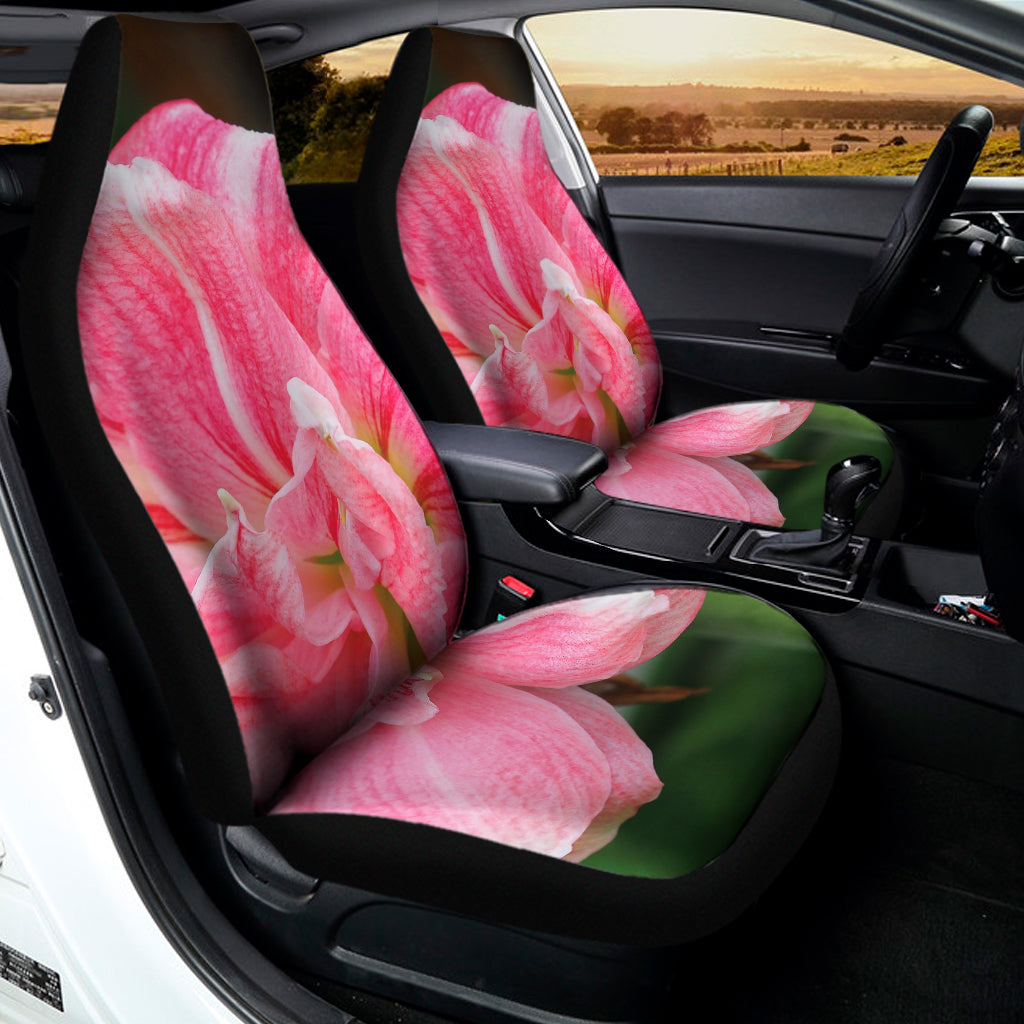 Pink Amaryllis Print Universal Fit Car Seat Covers