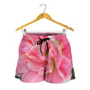 Pink Amaryllis Print Women's Shorts