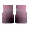 Pink And Black Buffalo Check Print Front Car Floor Mats