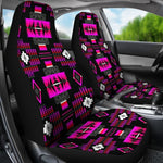 Pink And Black Native Tribal Universal Fit Car Seat Covers GearFrost