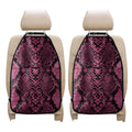 Pink And Black Snakeskin Print Car Seat Organizers