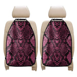 Pink And Black Snakeskin Print Car Seat Organizers