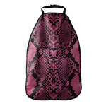 Pink And Black Snakeskin Print Car Seat Organizers