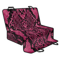 Pink And Black Snakeskin Print Pet Car Back Seat Cover