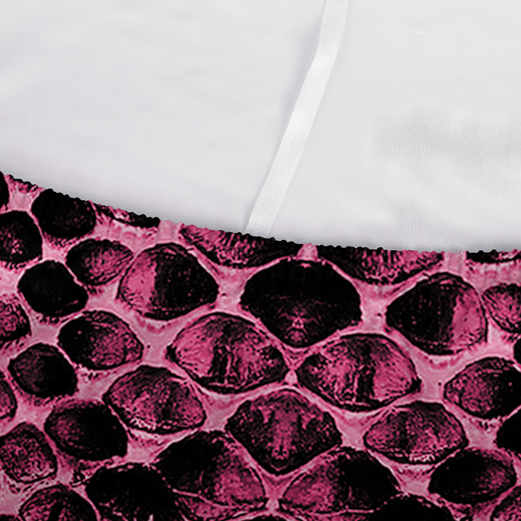 Pink And Black Snakeskin Print Sofa Cover