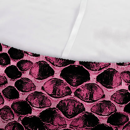 Pink And Black Snakeskin Print Sofa Cover