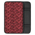 Pink And Black Tiger Stripe Print Car Center Console Cover
