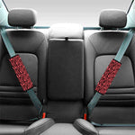 Pink And Black Tiger Stripe Print Car Seat Belt Covers