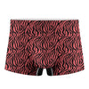 Pink And Black Tiger Stripe Print Men's Boxer Briefs