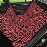 Pink And Black Tiger Stripe Print Pet Car Back Seat Cover