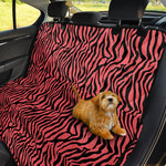 Pink And Black Tiger Stripe Print Pet Car Back Seat Cover