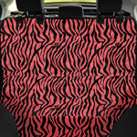 Pink And Black Tiger Stripe Print Pet Car Back Seat Cover