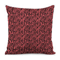 Pink And Black Tiger Stripe Print Pillow Cover