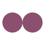 Pink And Black Zigzag Pattern Print Car Coasters